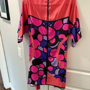 Dolce & Gabbana Coral and Pink Mini Silk Dress